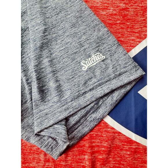 Stitches Cooperstown Collection XL Polyester MLB Heather Red Raglan Tee โ NWT - Picture 4 of 8